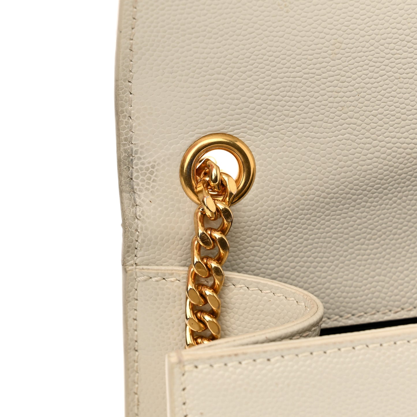 Grain De Poudre Small Monogram Kate Satchel Blanc Vintage