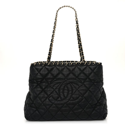 Chanel Calfskin Quilted Small Chain Me Tote Black 1 of 10
