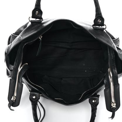 Balenciaga Chevre Silver Metallic Edge Hardware City Black 5 of 12