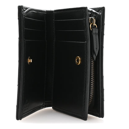 Gucci Calfskin Matelasse GG Marmont Card Case Wallet Black 5 of 7