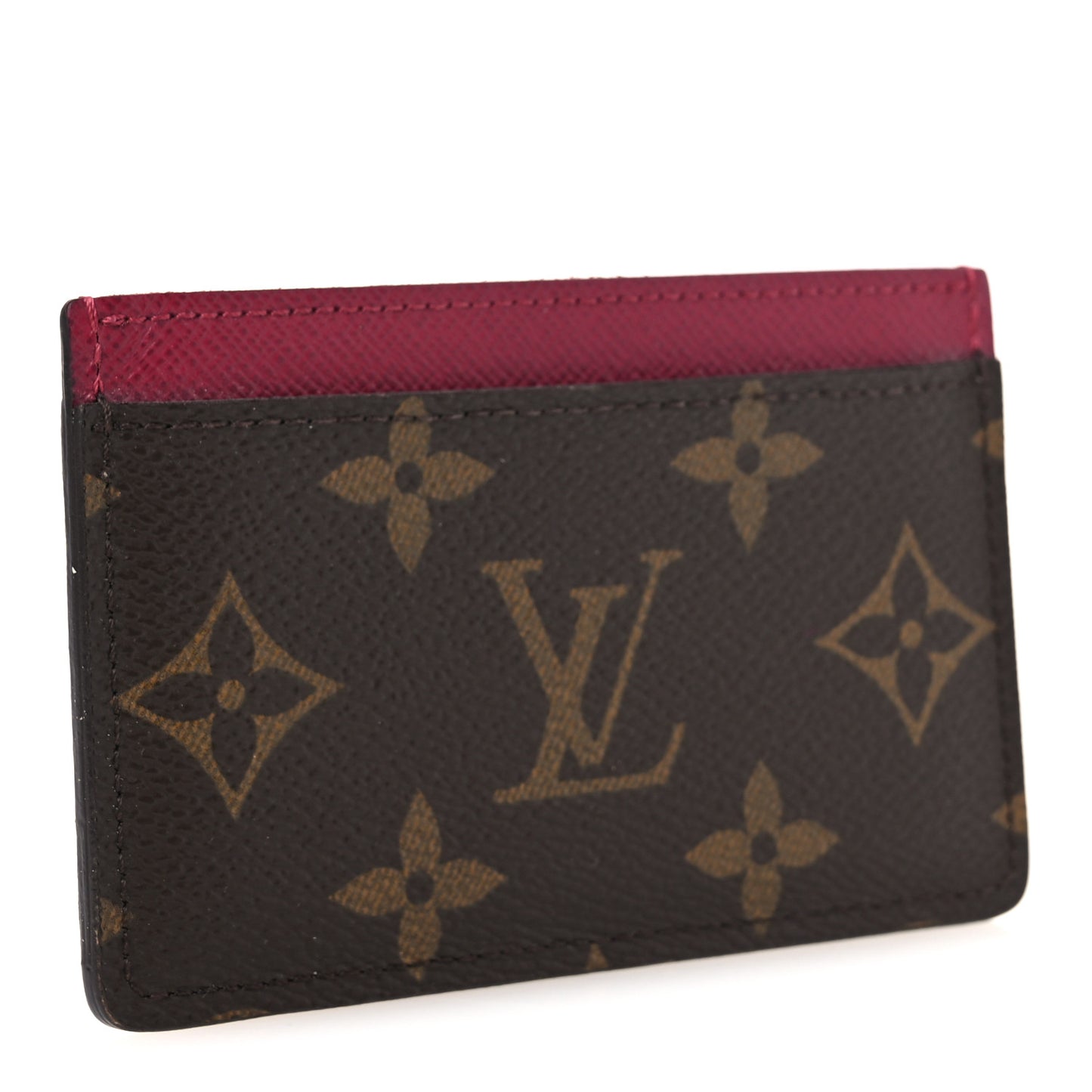 Monogram Card Holder Fuchsia