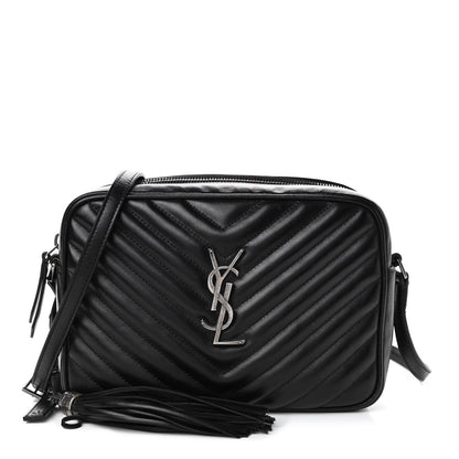 Saint Laurent Calfskin Matelasse Monogram Lou Camera Bag Black 1 of 4