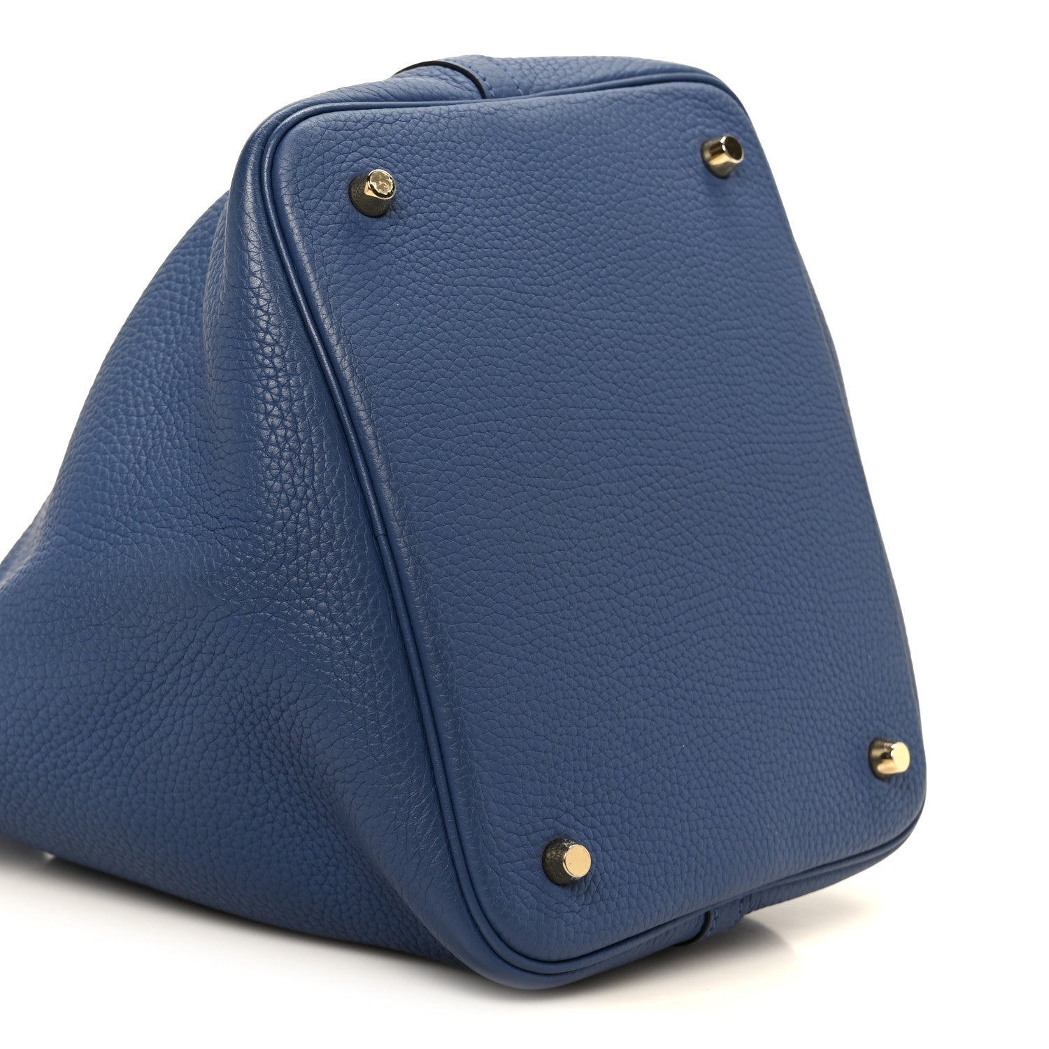 Hermes Taurillon Clemence Picotin Lock 22 MM Bleu Brighton 9 of 10