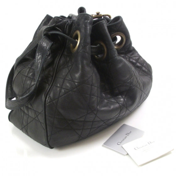 Leather Medium Cannage Bag