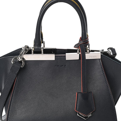 Fendi Vitello Dolce Mini 3jours Tote Blue Notte 7 of 9