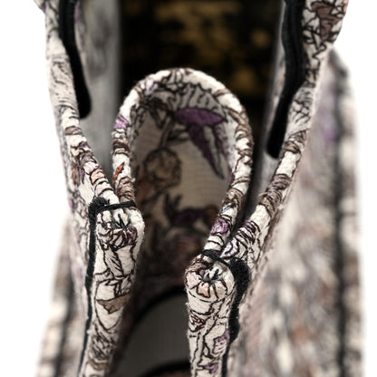 Christian Dior Canvas Embroidered Medium 4 Saisons Hiver Soleil Book Tote Multicolor 12 of 12