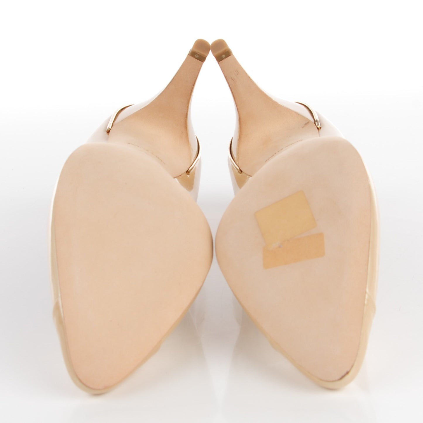 Patent Cap Toe CC Pumps 37 Beige