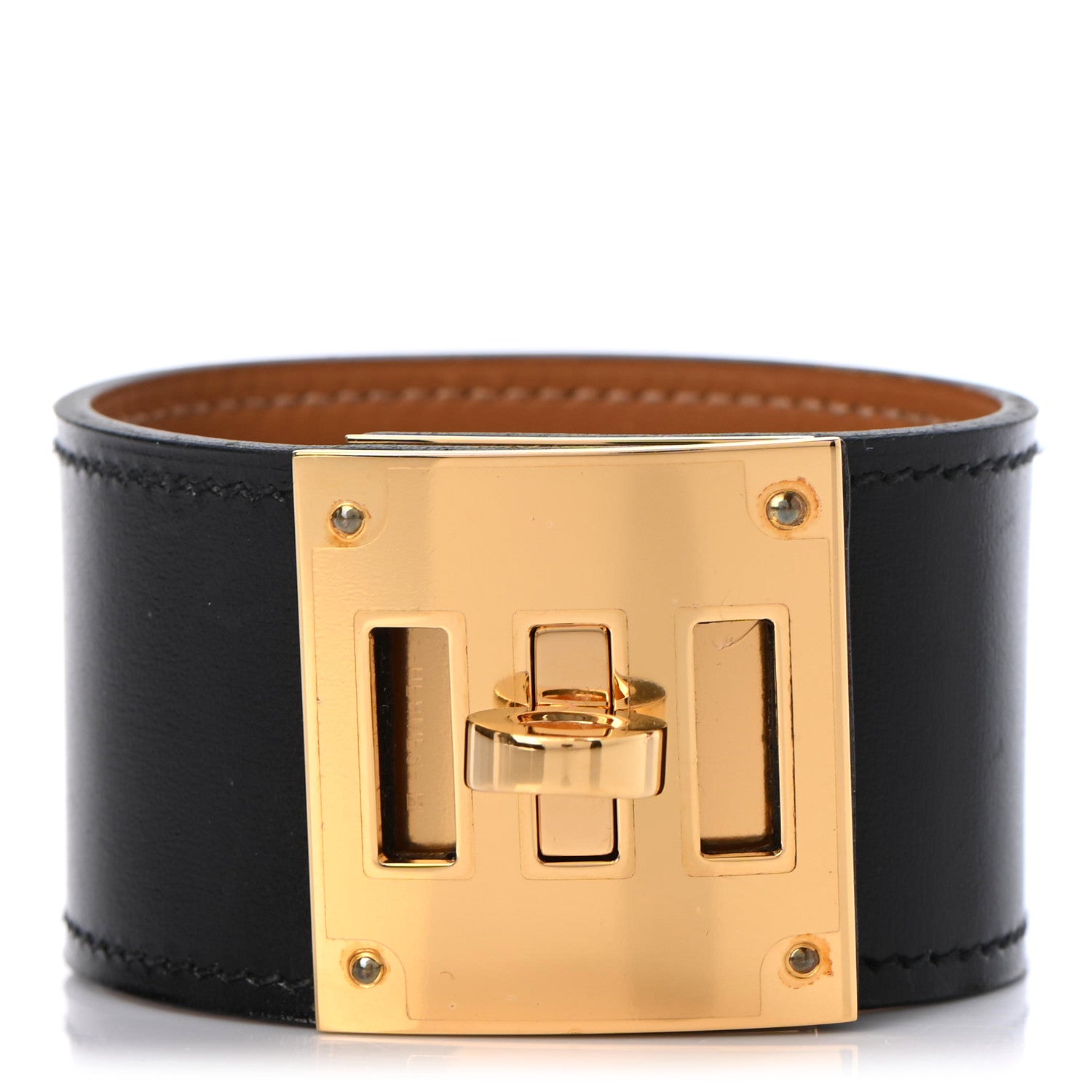 Hermes Box Kelly Dog Bracelet T3 Black 1 of 5