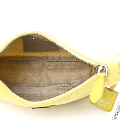 Prada Nylon Saffiano Re-Edition 2005 Shoulder Bag Ananas 4 of 4