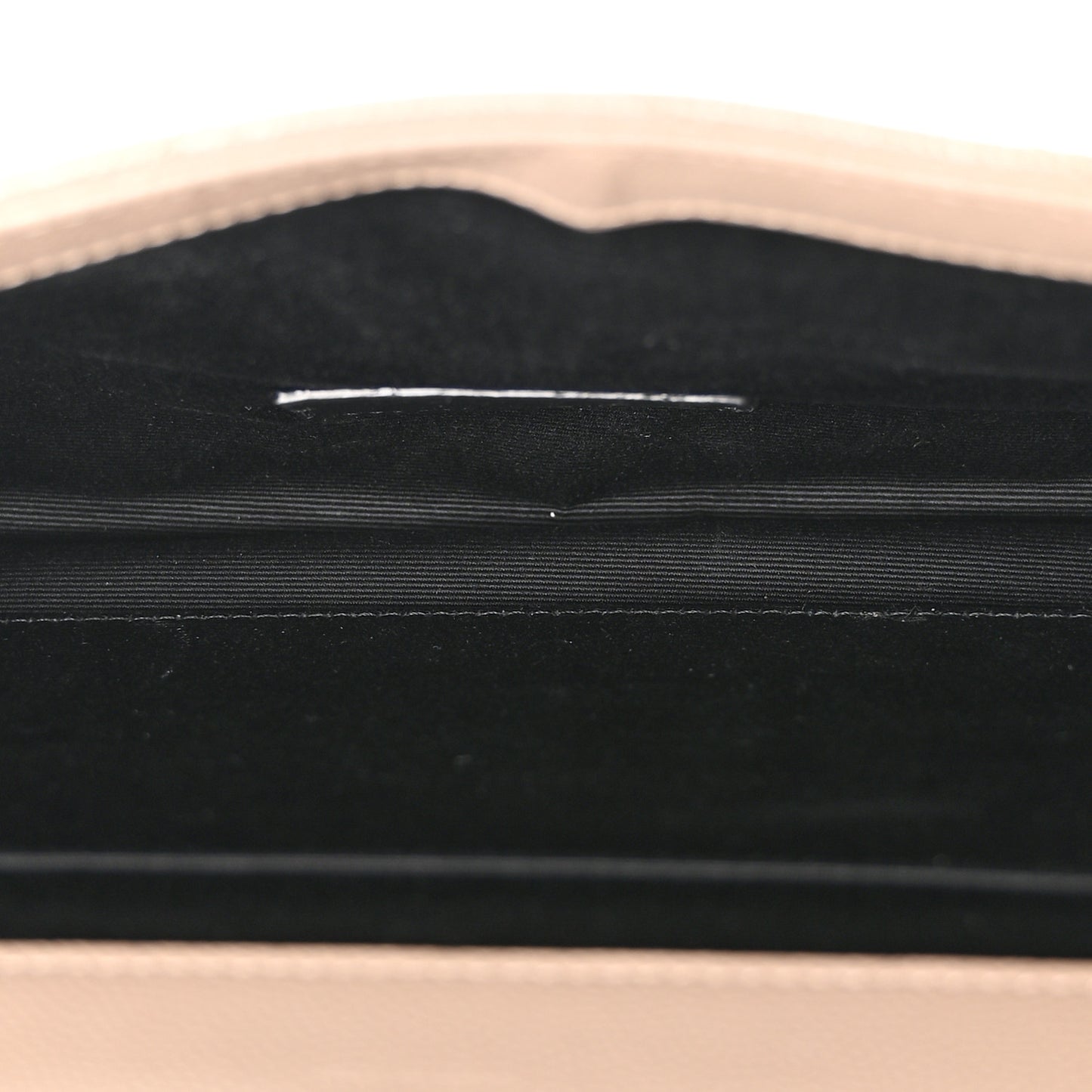 Grain De Poudre Matelasse Chevron Monogram Envelope Clutch Dark Beige