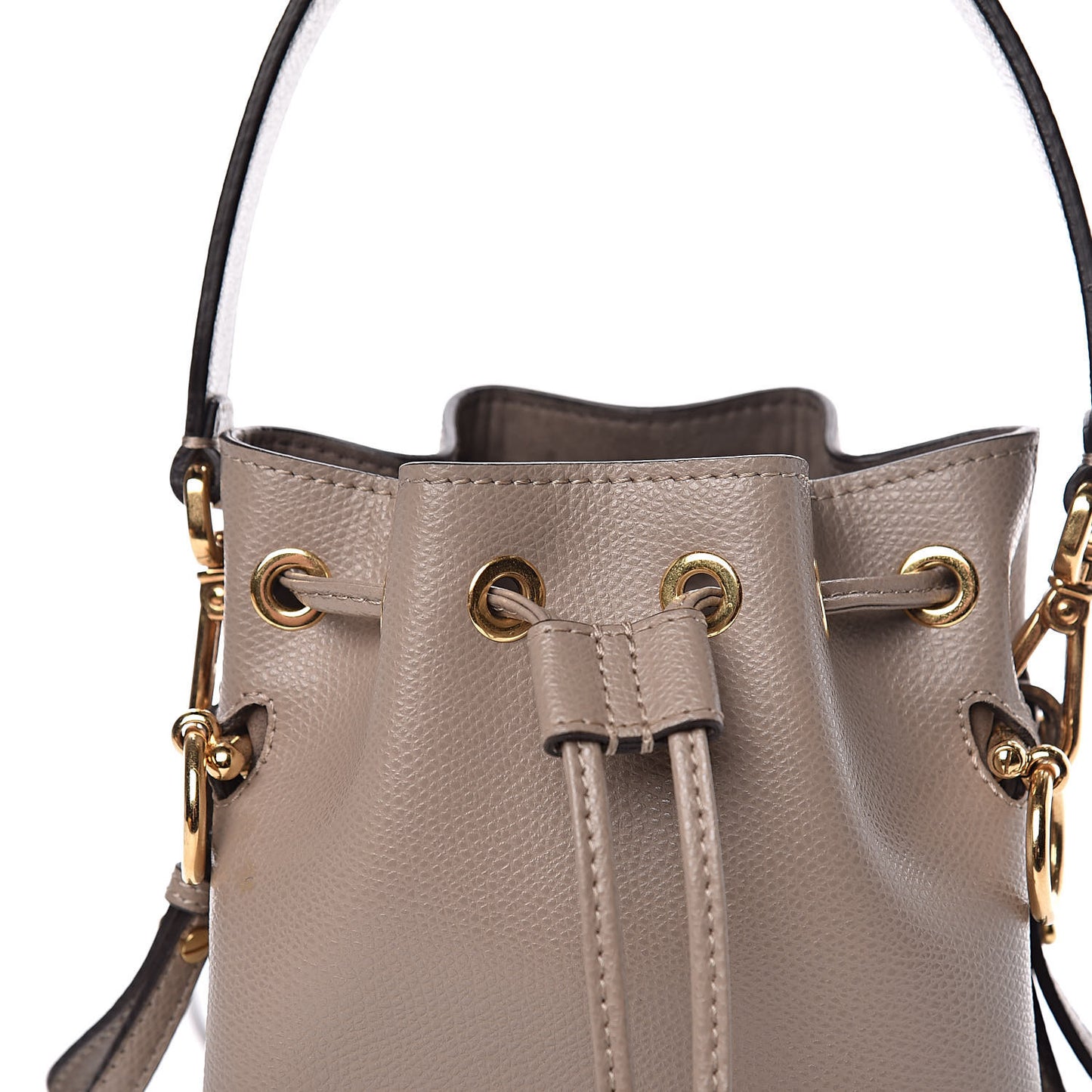 Vitello Cruise F is Fendi Mini Mon Tresor Bucket Bag Tortora