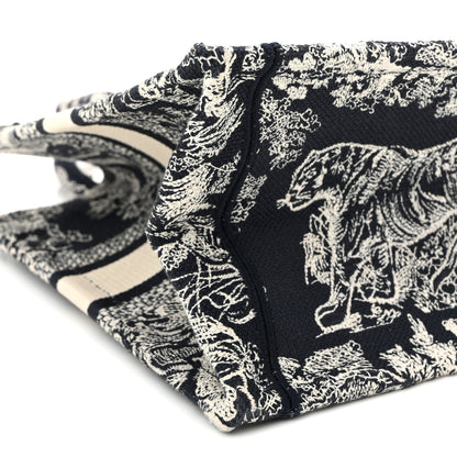 Christian Dior Canvas Embroidered Small Dioriviera Toile De Jouy Book Tote Blue 9 of 12