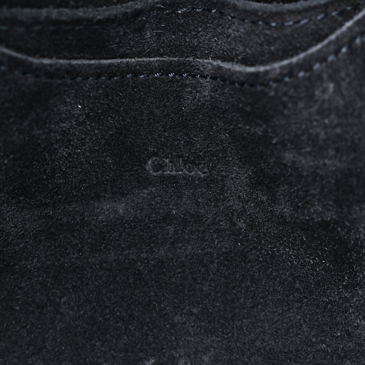 Chloe Suede Calfskin Large Mony Tote Midnight 6 of 9