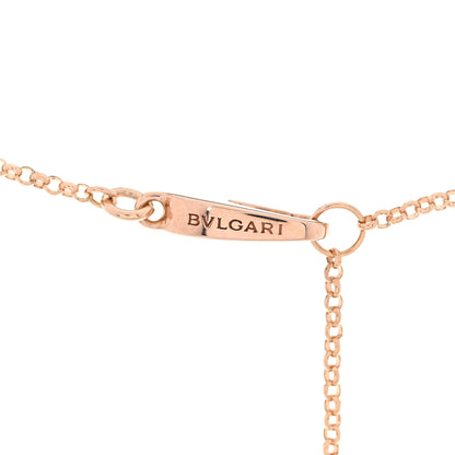 Bulgari 18K Rose Gold Diamond BVLGARI BVLGARI Cuore Pendant Necklace 5 of 7