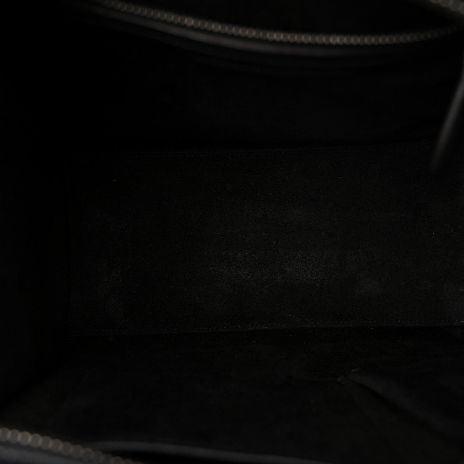 Celine Drummed Calfskin Micro Luggage Black 5 of 10