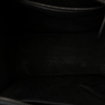 Celine Drummed Calfskin Micro Luggage Black 5 of 10