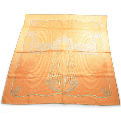 Hermes Silk Doigts de Fee Scarf 90 Orange 1 of 7