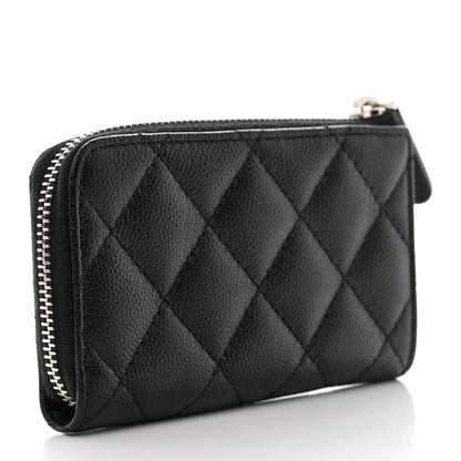 Chanel Caviar Quilted Key Holder Case Black 3 of 8