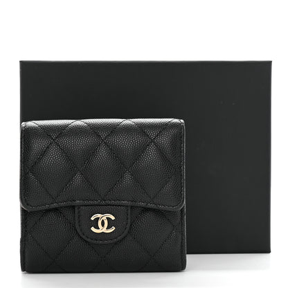 Chanel Caviar Quilted Compact Flap Wallet Black 11 of 11