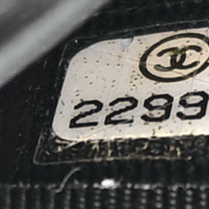 Chanel Sheepskin Chevron Wallet On Chain WOC Black 8 of 11