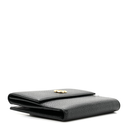 Gucci Dollar Calfskin Double G French Flap Wallet Black 4 of 7