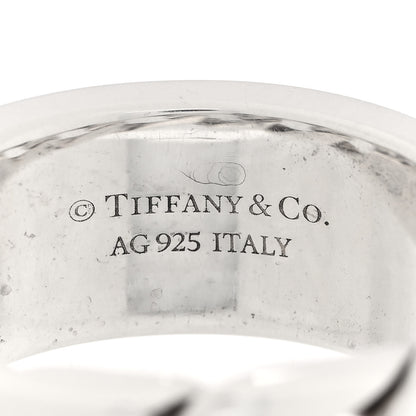 Tiffany Sterling Silver Curb Link Ring 50 5.25 4 of 5