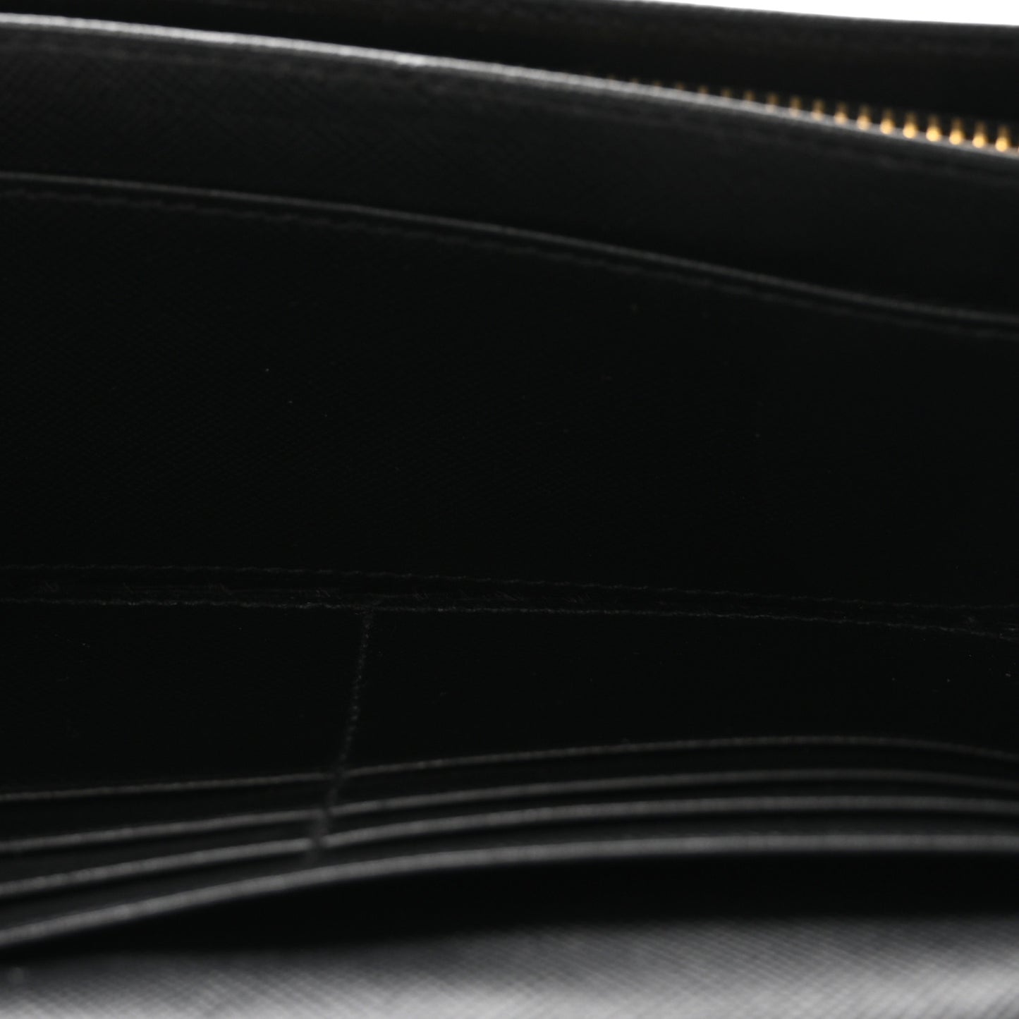 Saffiano Metal Continental Flap Wallet Black