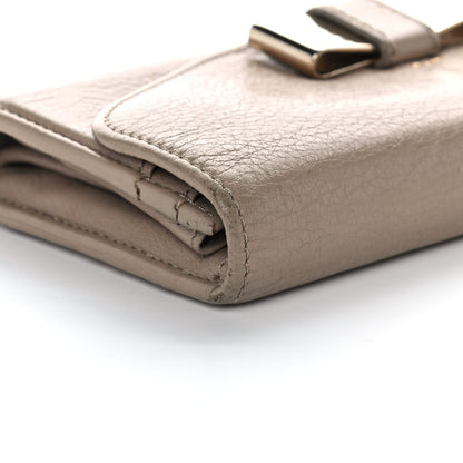 Chloe Calfskin Lily Continental Wallet Grey 12 of 14