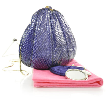 Judith Leiber Snakeskin Evening Bag Purple 3 of 7
