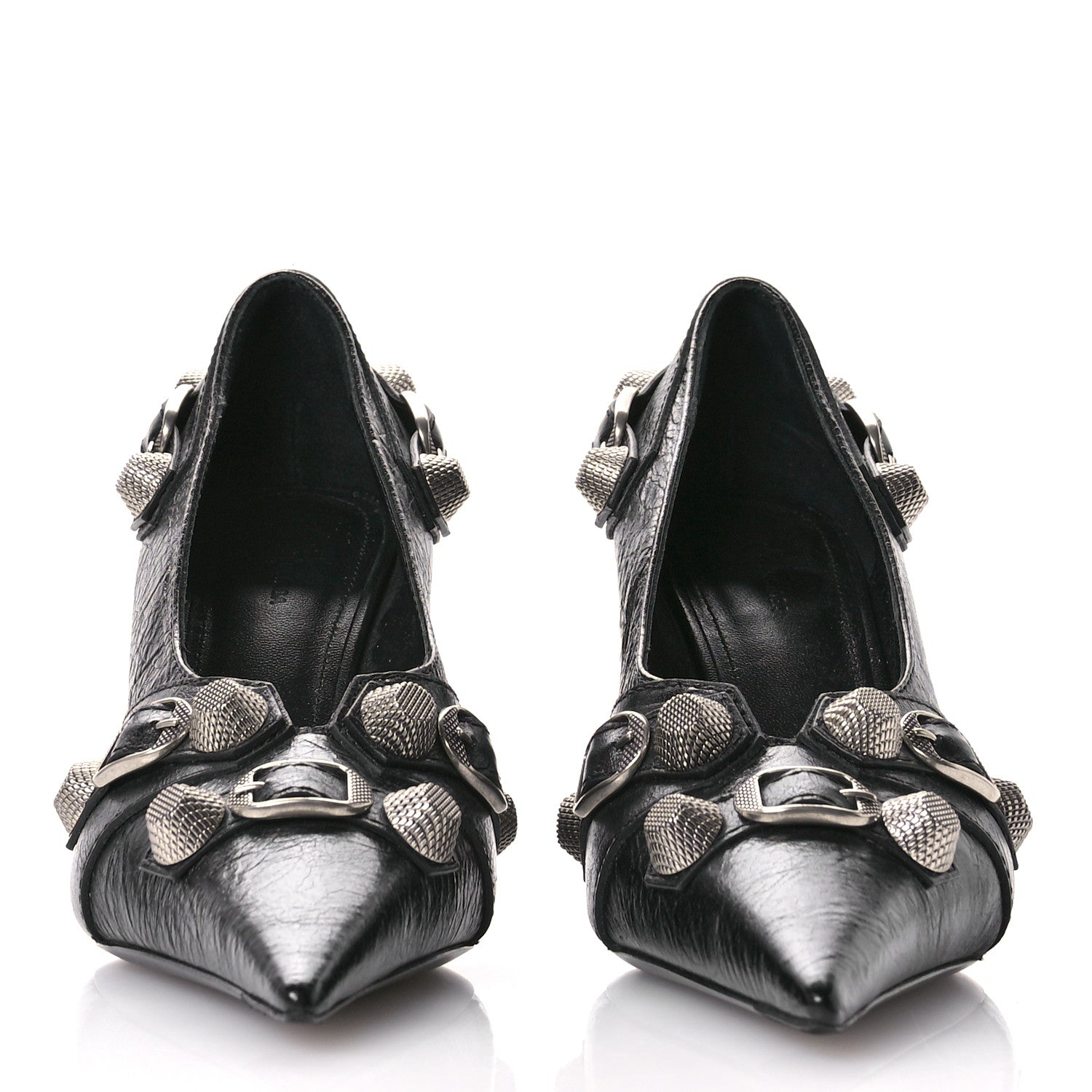 Balenciaga Agneau Arena Cagole 90MM Slingback Pumps 36 Black 3 of 8