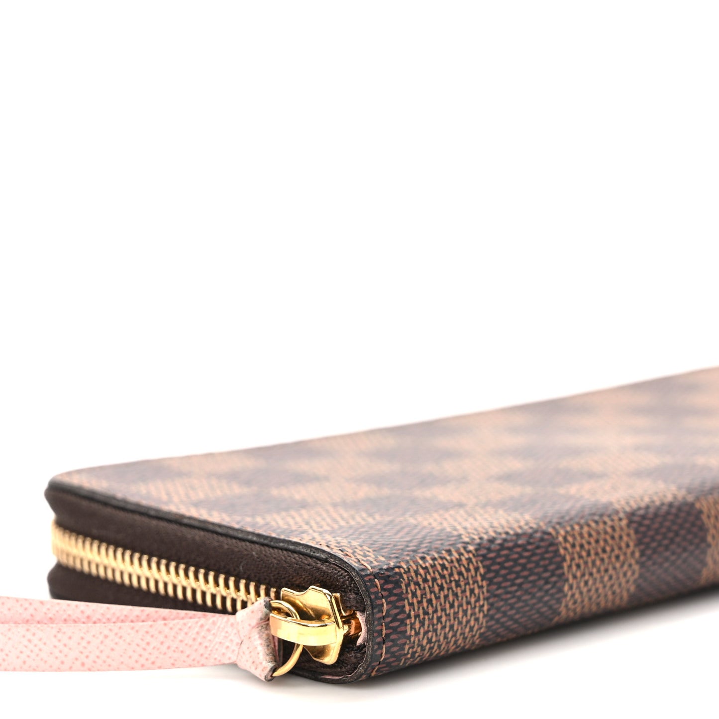 Damier Ebene Clemence Wallet Rose Ballerine