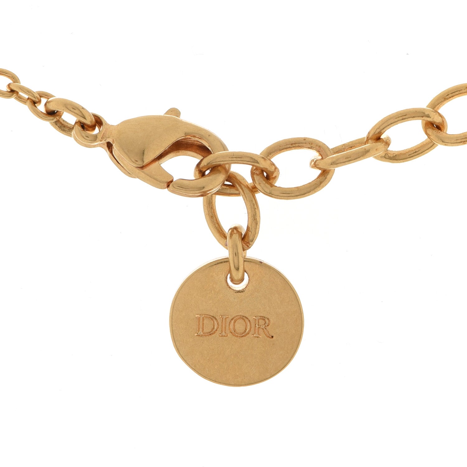 Christian Dior Metal CD Chain Bracelet Gold 4 of 4
