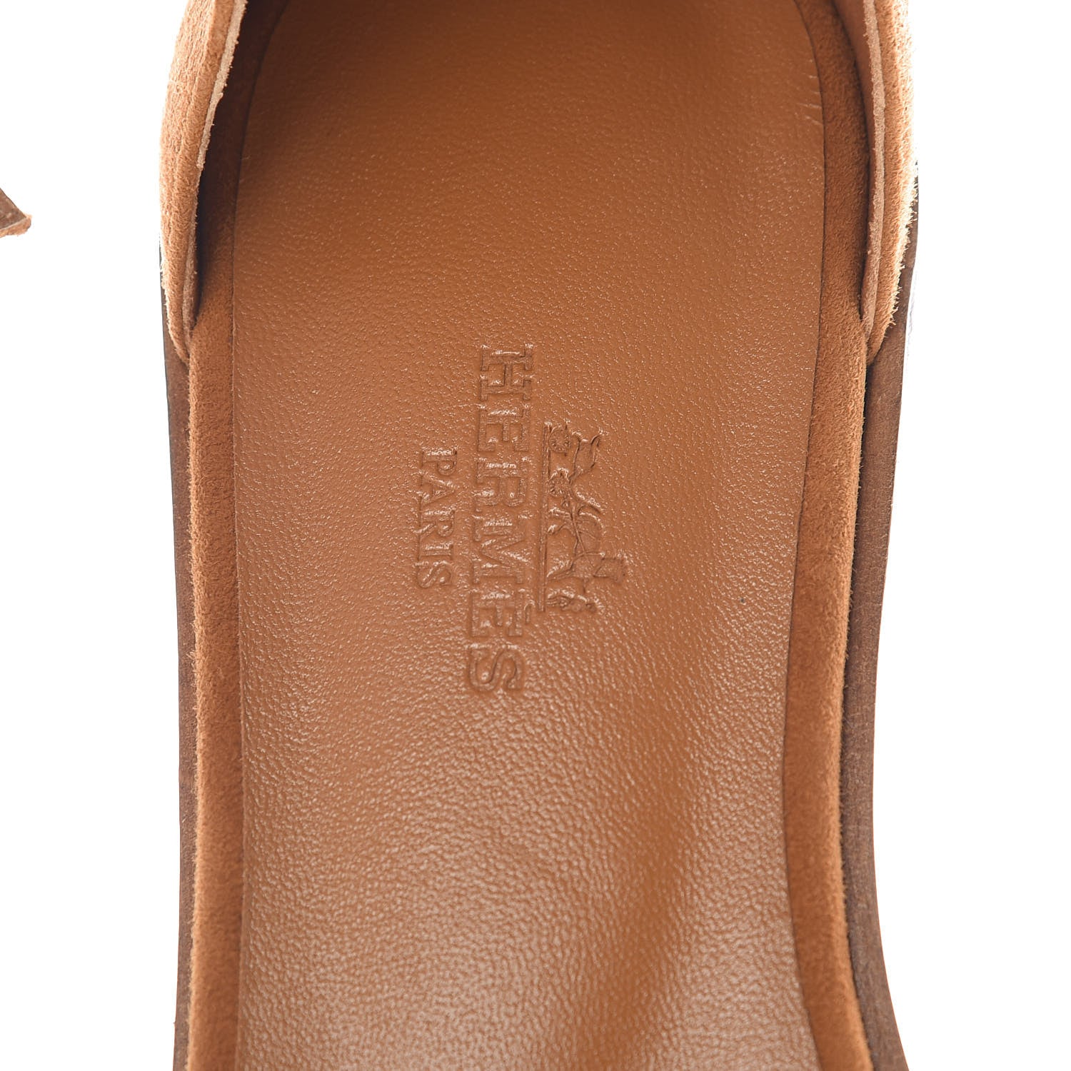Hermes Suede Santorini Sandals 36 Terre De Siene 7 of 7