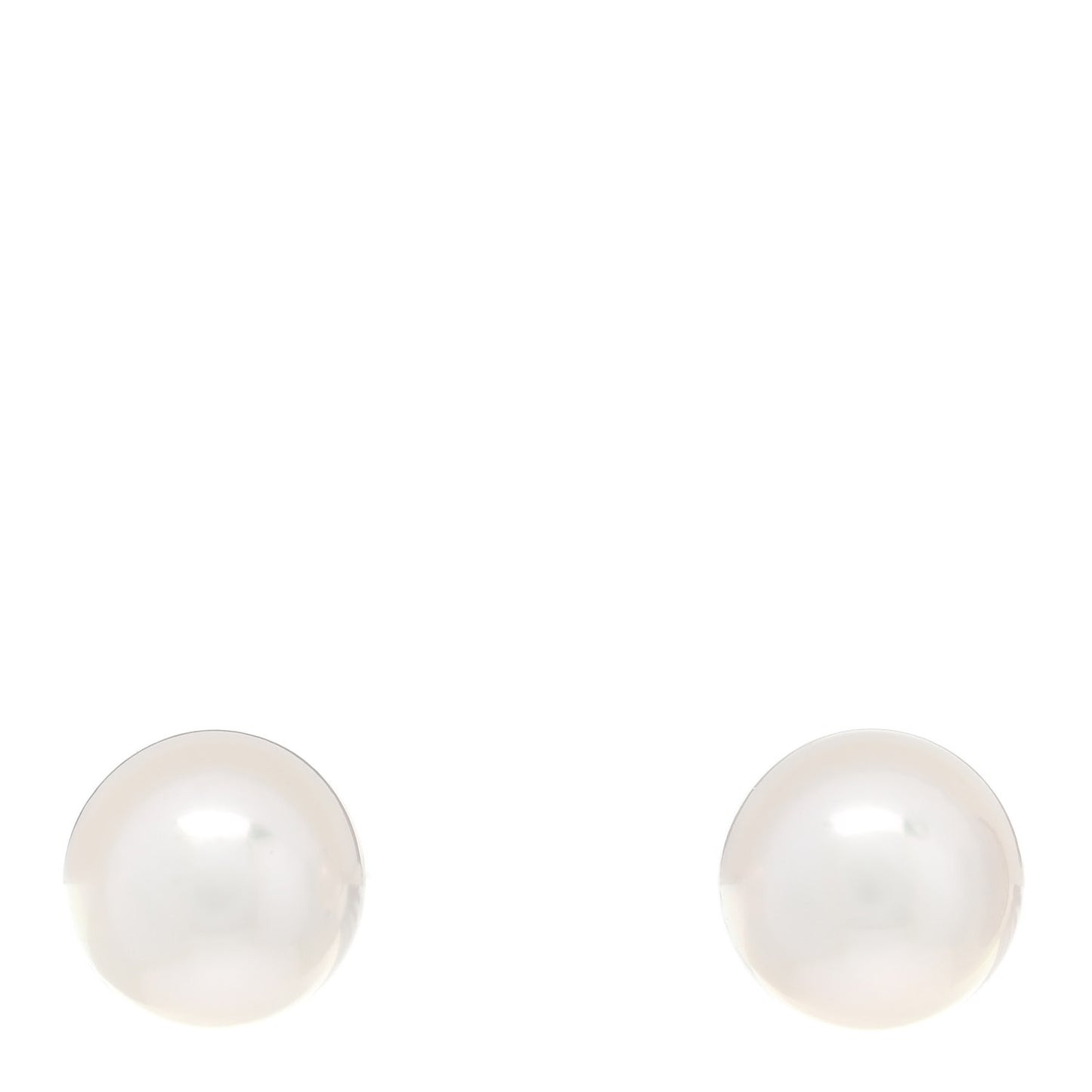 18K White Gold Akoya Cultured Pearl 7-7.5mm Earrings