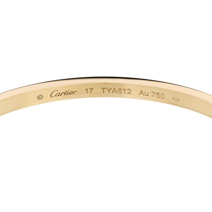 Cartier 18K Yellow Gold 10 Diamond Small LOVE Bracelet 17 6 of 8