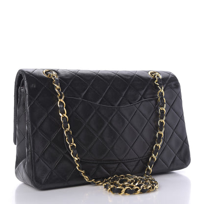 Chanel Lambskin Quilted Medium Double Flap Black 3 of 9