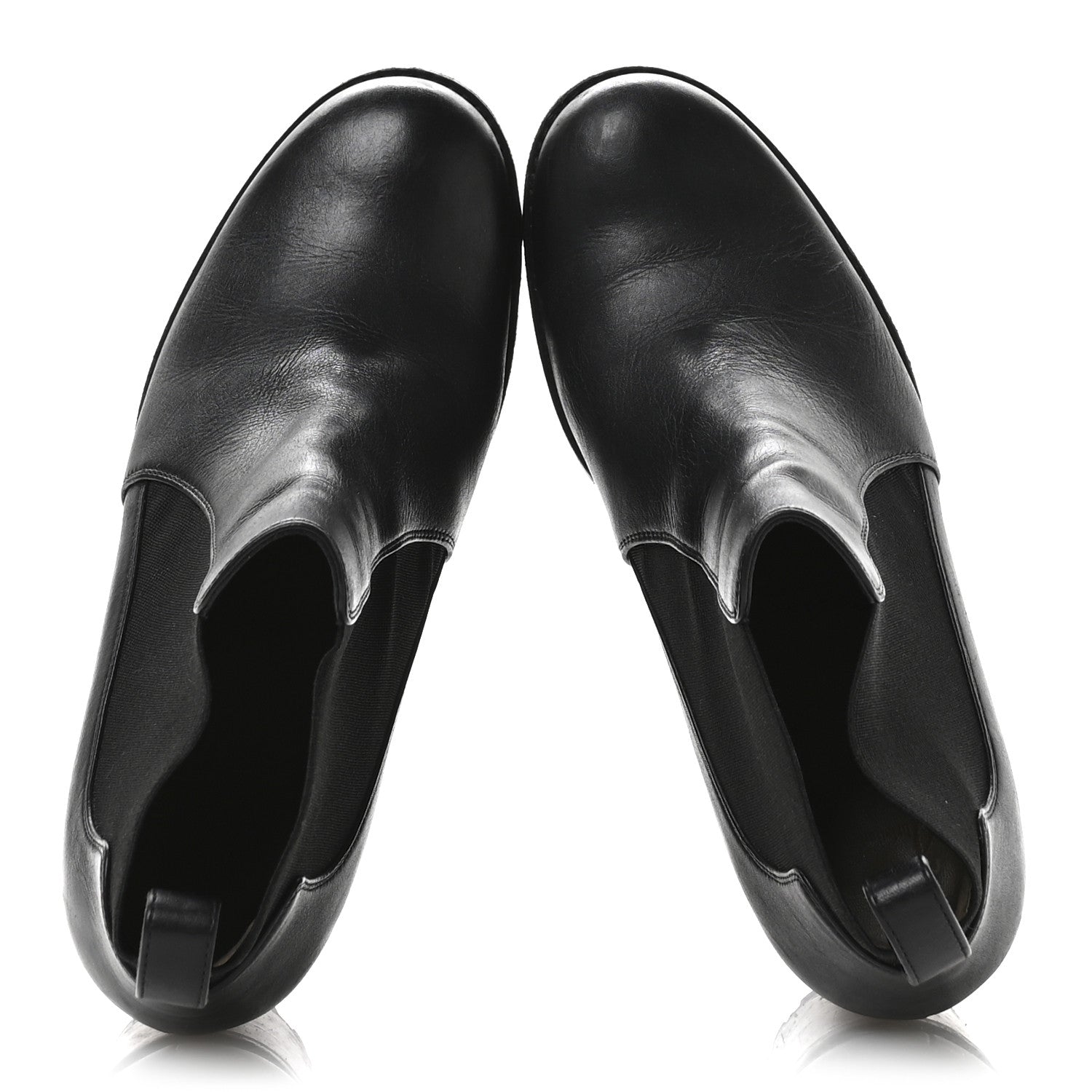 Christian Louboutin Calfskin Marchacroche 70 Chelsea Boots 36 Black 2 of 9