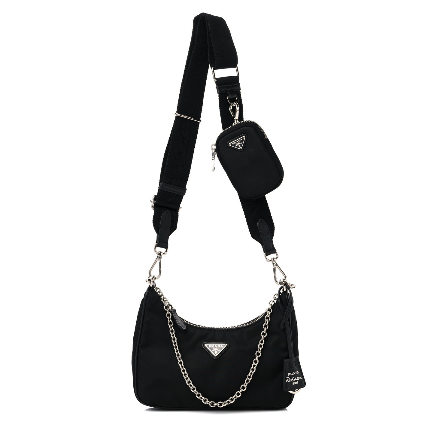 Nylon Re-Edition 2005 Shoulder Bag Black