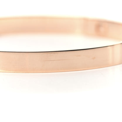 Hermes 18K Rose Gold Diamond PM Collier De Chien Pave Bracelet ST 5 of 6