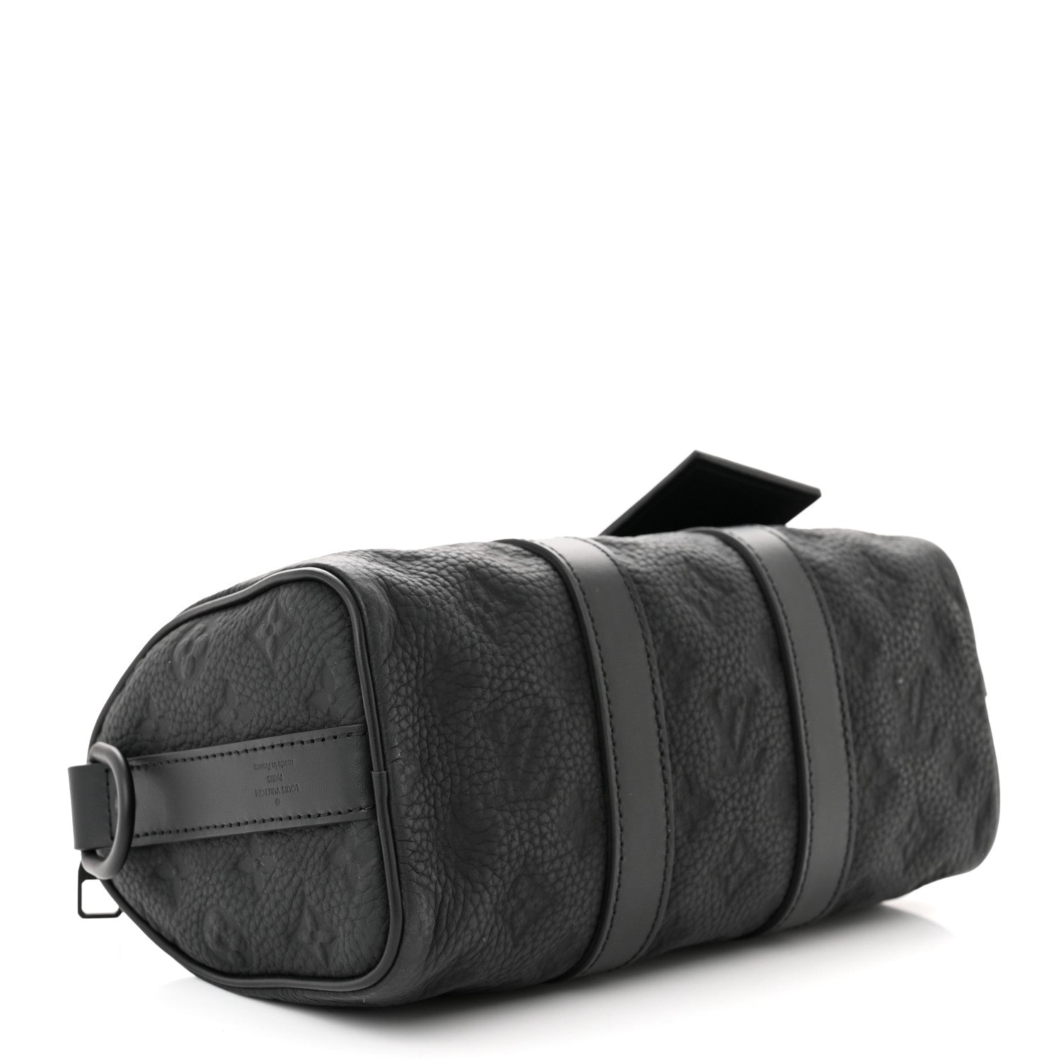 Louis Vuitton Monogram Taurillon Keepall Bandouliere 25 Black 3 of 8