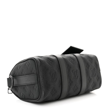 Louis Vuitton Monogram Taurillon Keepall Bandouliere 25 Black 3 of 8