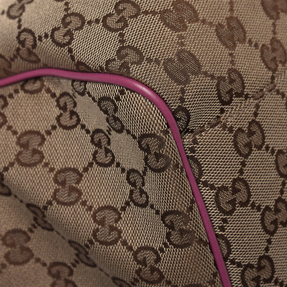 Gucci Monogram Large Sukey Tote Beige Peonia Flower 10 of 14