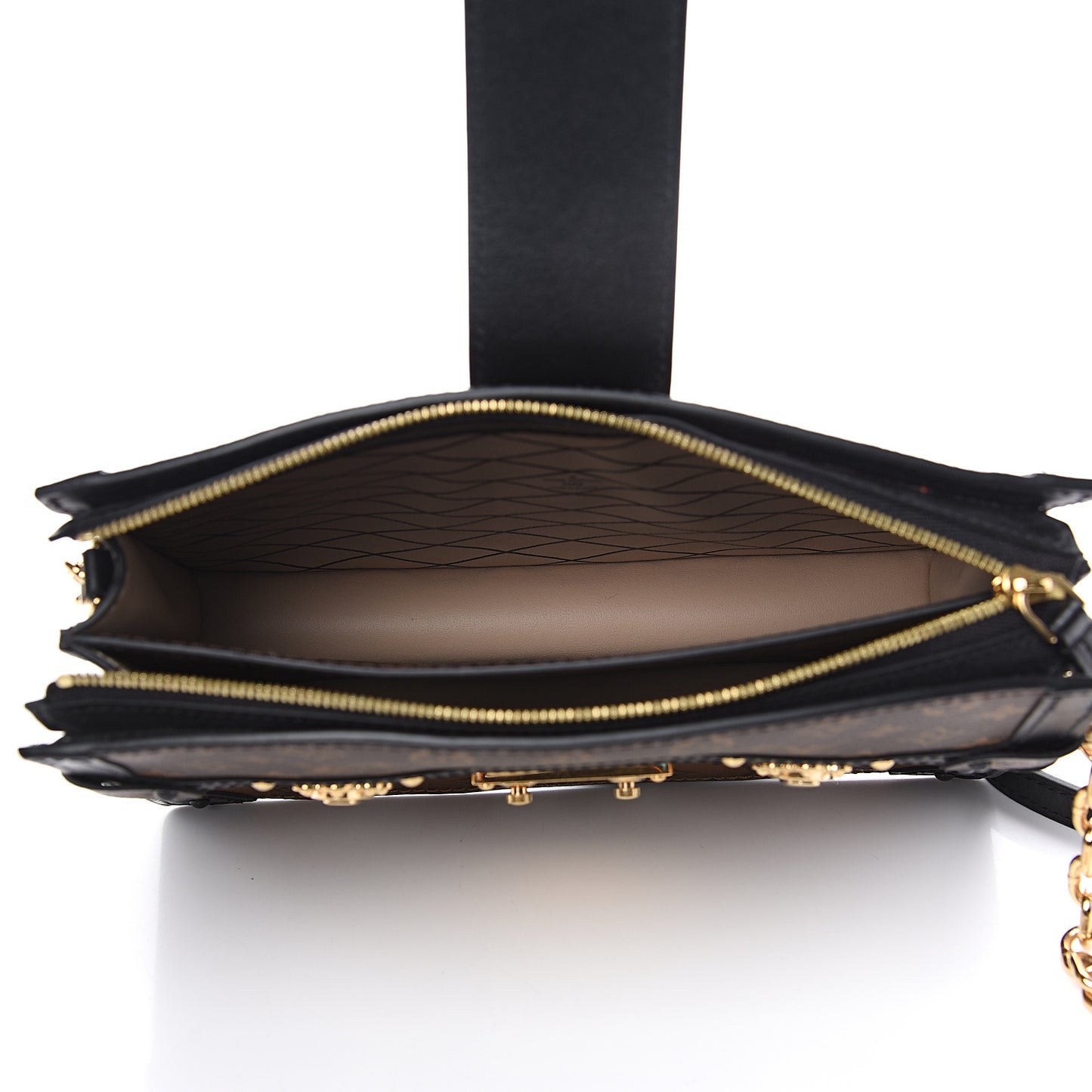 Reverse Monogram Trunk Clutch