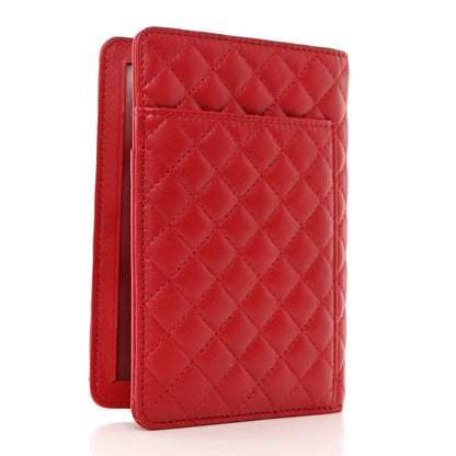 Chanel Lambskin Quilted Camellia Passport Holder Pink 3 of 9