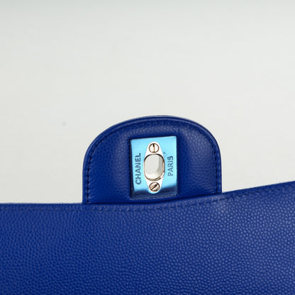 Chanel Caviar Chevron Quilted Mini Square Flap Blue 6 of 8