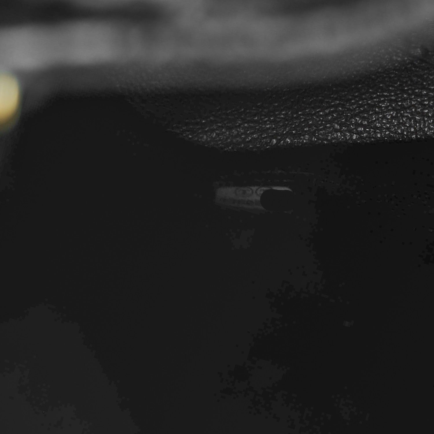 Chanel Iridescent Calfskin Python Patchwork Chevron Drawstring Bag Black 7 of 7