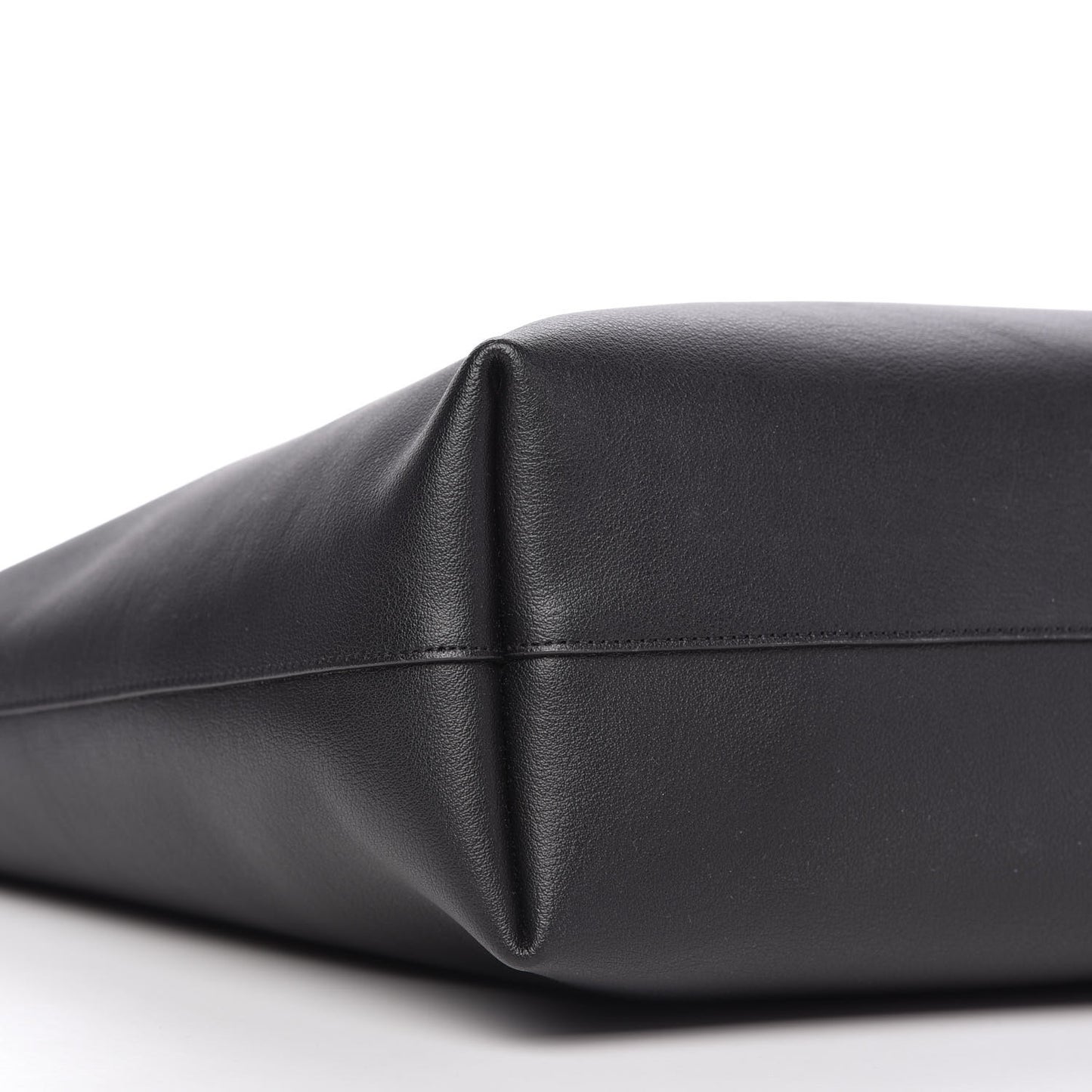 Calfskin Large Shopping Tote Black