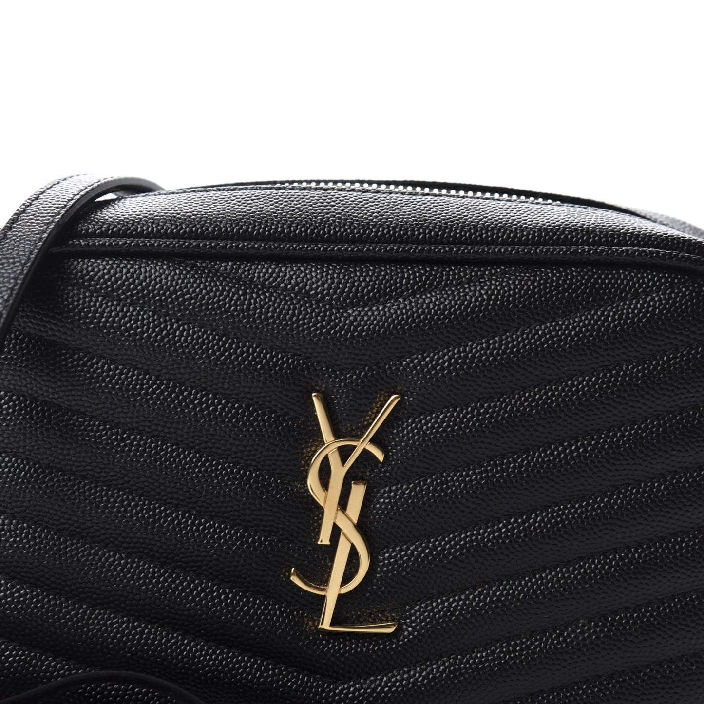 Grain De Poudre Matelasse Monogram Mini Lou Camera Bag Black