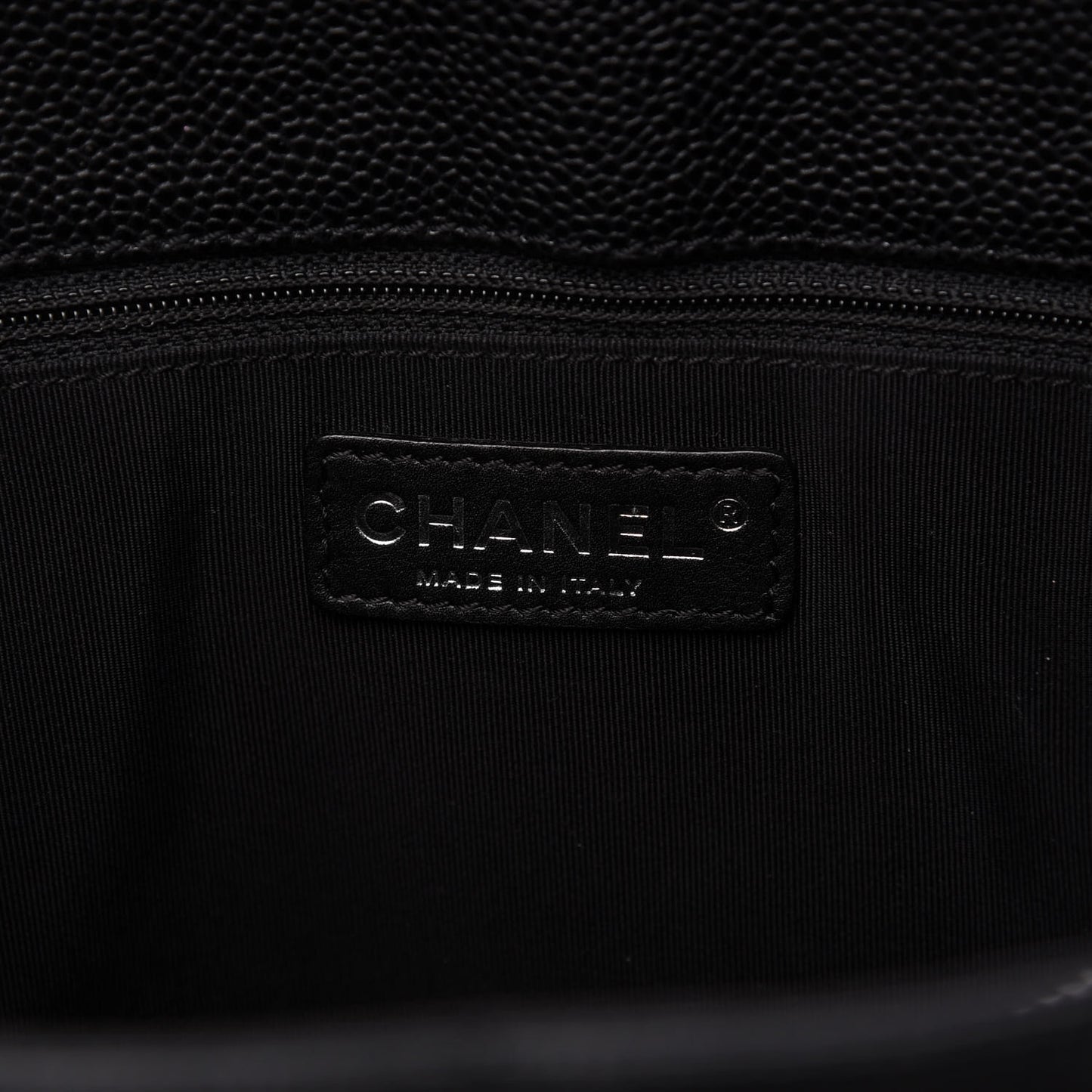 Caviar Quilted Grand Shopping Tote GST Black