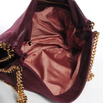 Stella McCartney Faux Leather Shaggy Deer Falabella Messenger Plum 5 of 7
